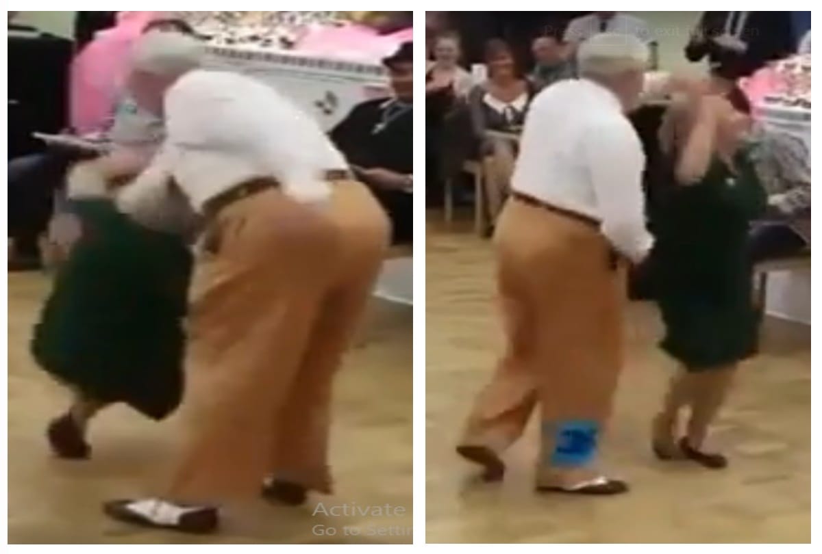 Video viral of a old age couple who is dancing like youngsters