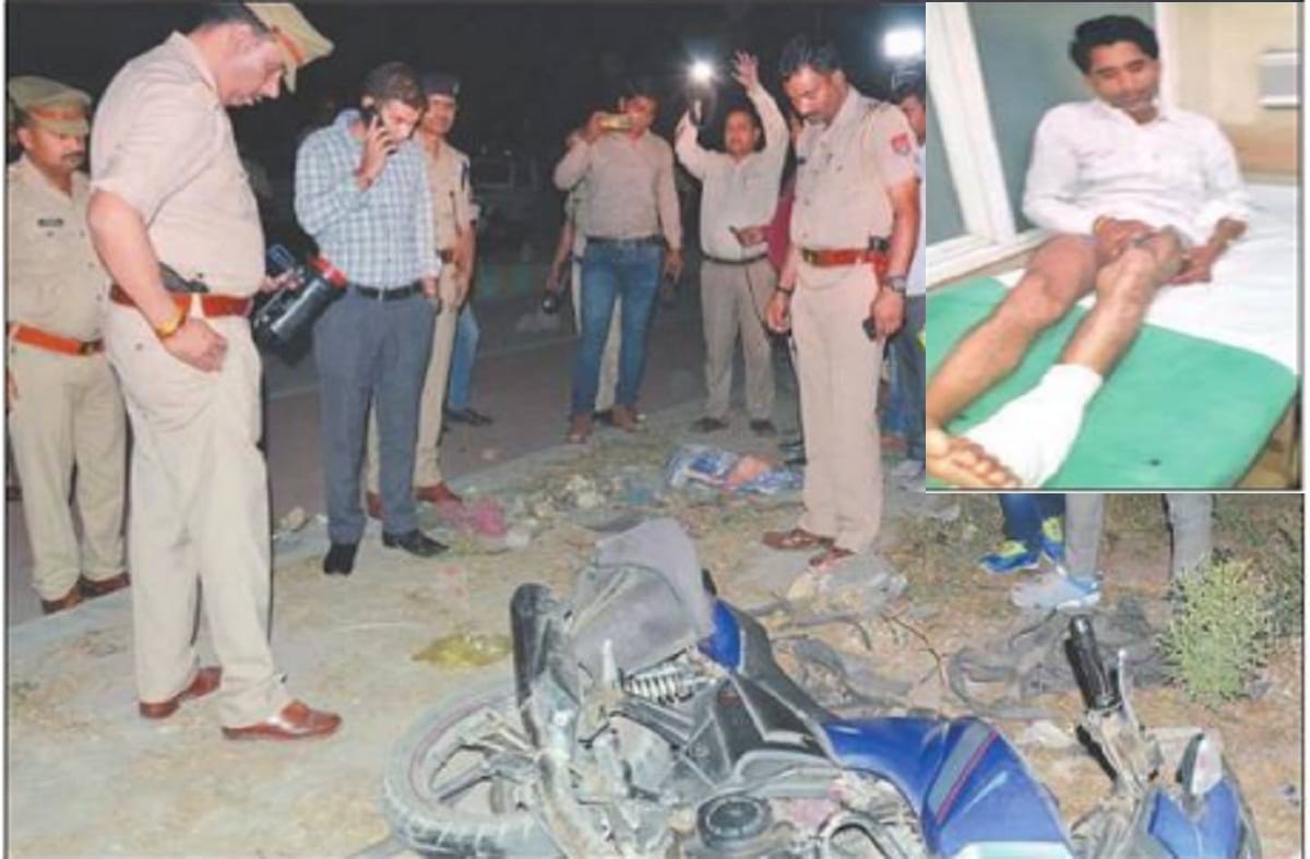 one gangster arrested during police encounter in noida, second encounter within 24 hours
