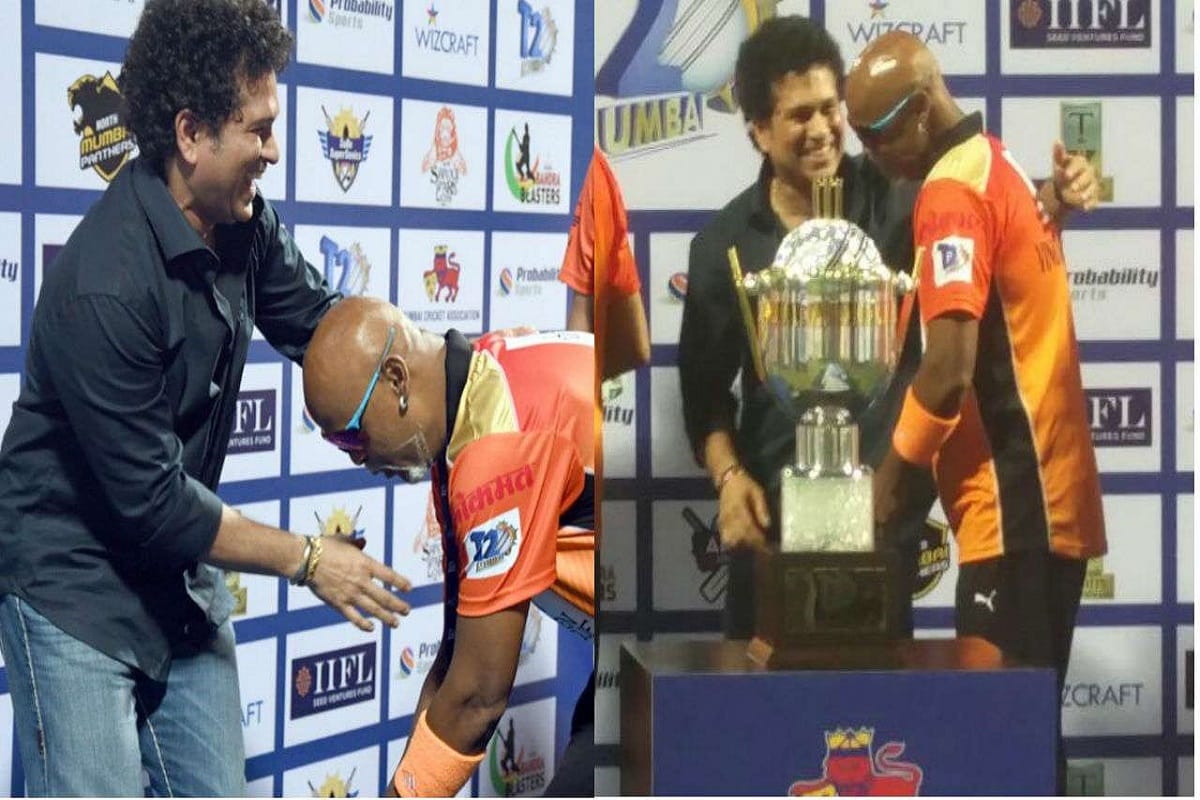 vinod kambli realise his mistake by touching sachin tendulkar feet