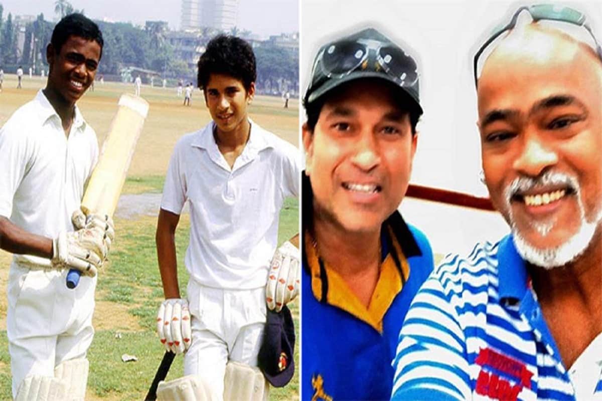 sachin tendulkar play cricket with labours on mumbai road