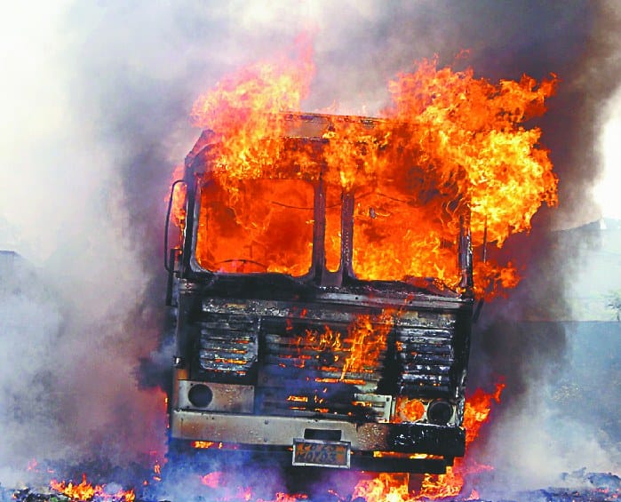 aag ka gola bana truck