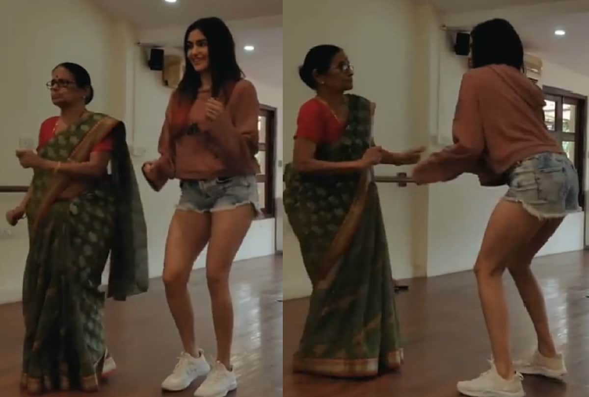 1920 actress Adah Sharma dance video with grandmother goes viral on internet 