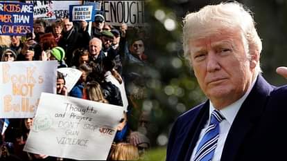 historic demonstration in America in against of gun culture