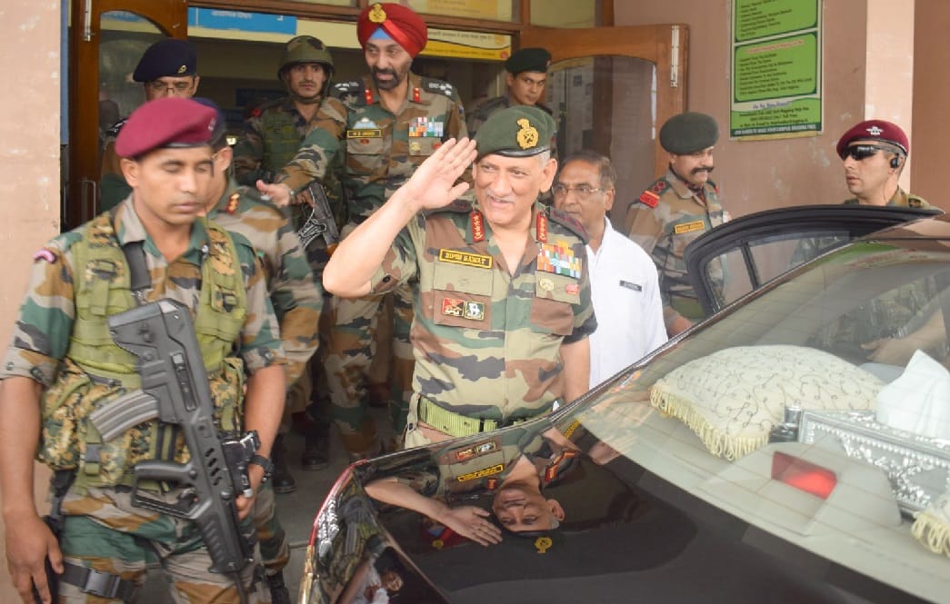   Army Chief bip rawat told srinagar medical college now under in indian army