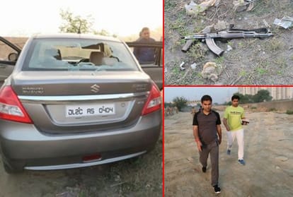 encounter of two men who were trying to loot the tractor
