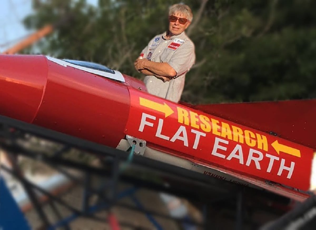 scientist Mike Hughes launches home made steam powered rocket 