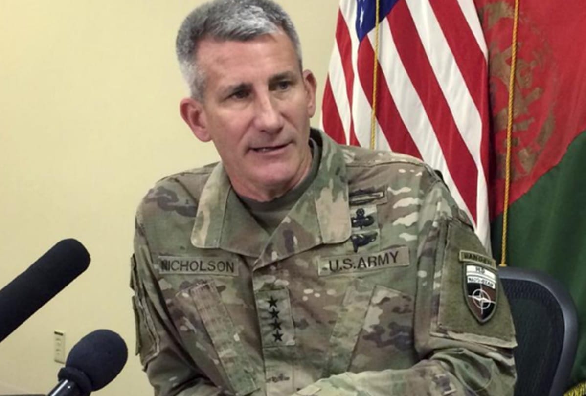head of US forces in Afghanistan said that Russia is supporting and supplying arms to Taliban