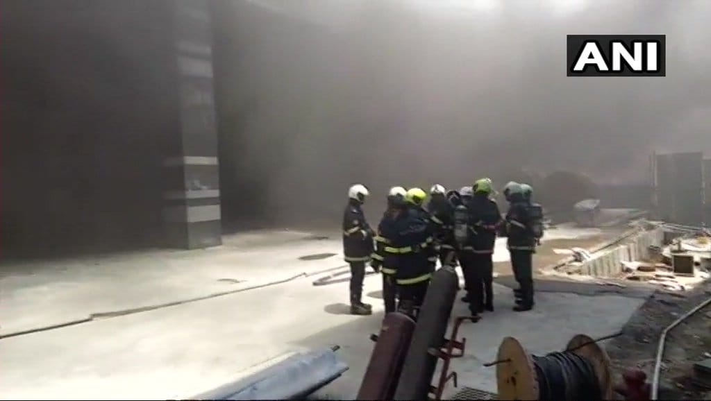 Fire broke out in the basement of Lighthall building on Saki Vihar road in Mumbai