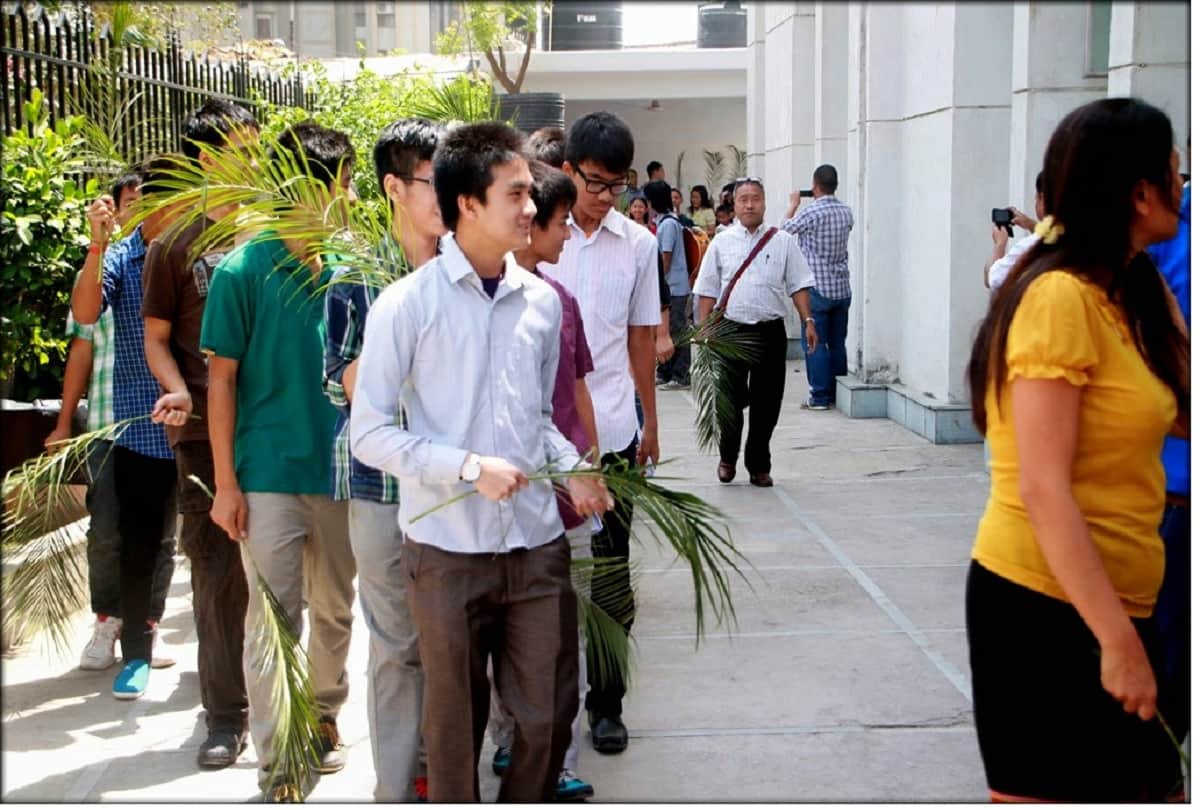 'Palm Sunday' organized by Christian devotees 