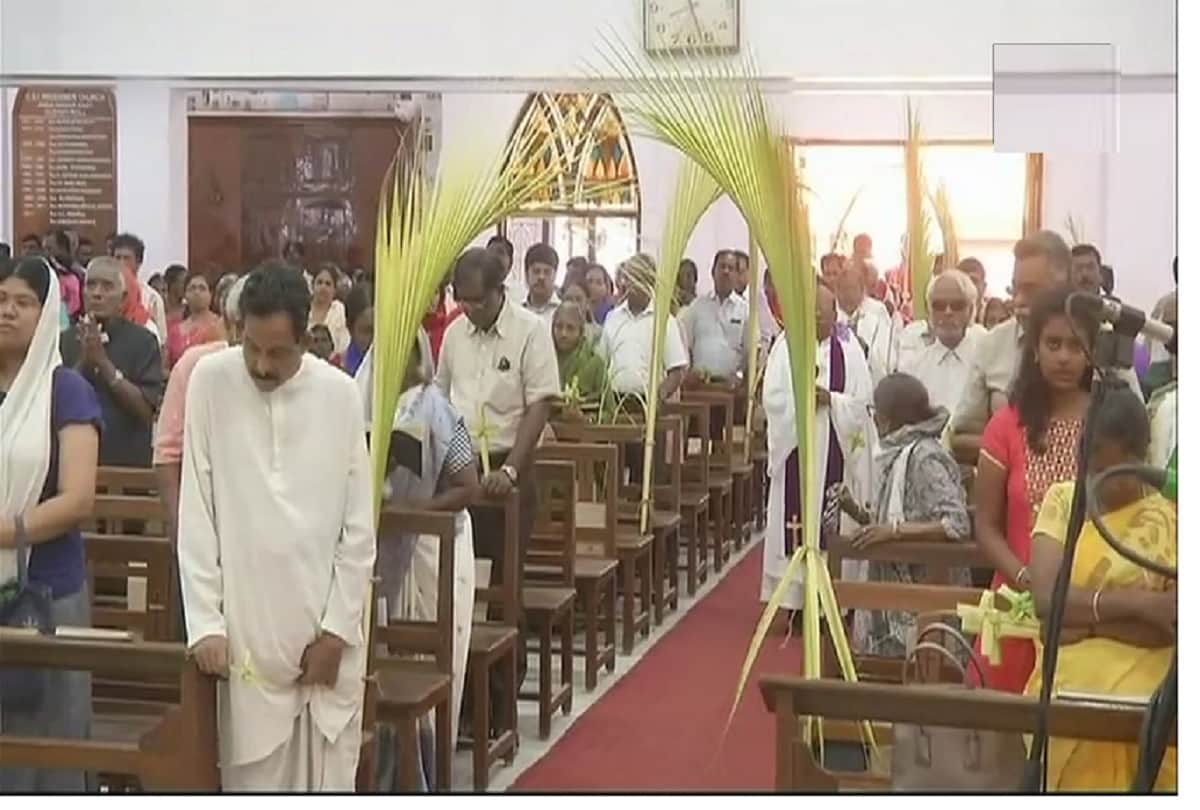 'Palm Sunday' organized by Christian devotees 
