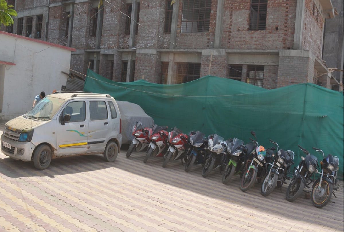 Three Interstate vehicle thieves arrested, 10 bikes and car recovered in mathura 