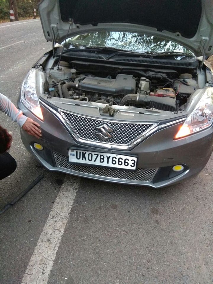 Mohammed shami car accident photos from dehradun