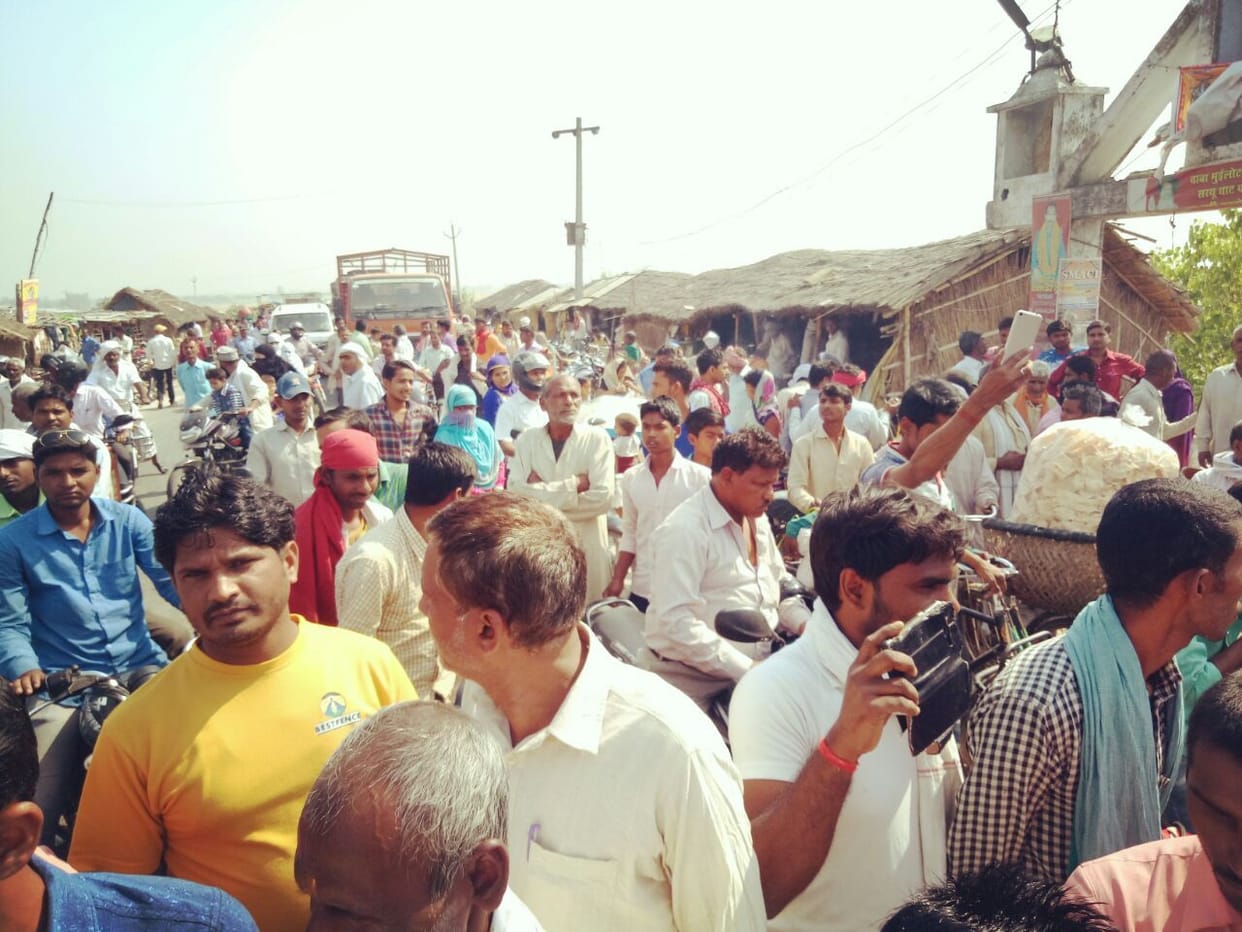 People protest against raw liquor