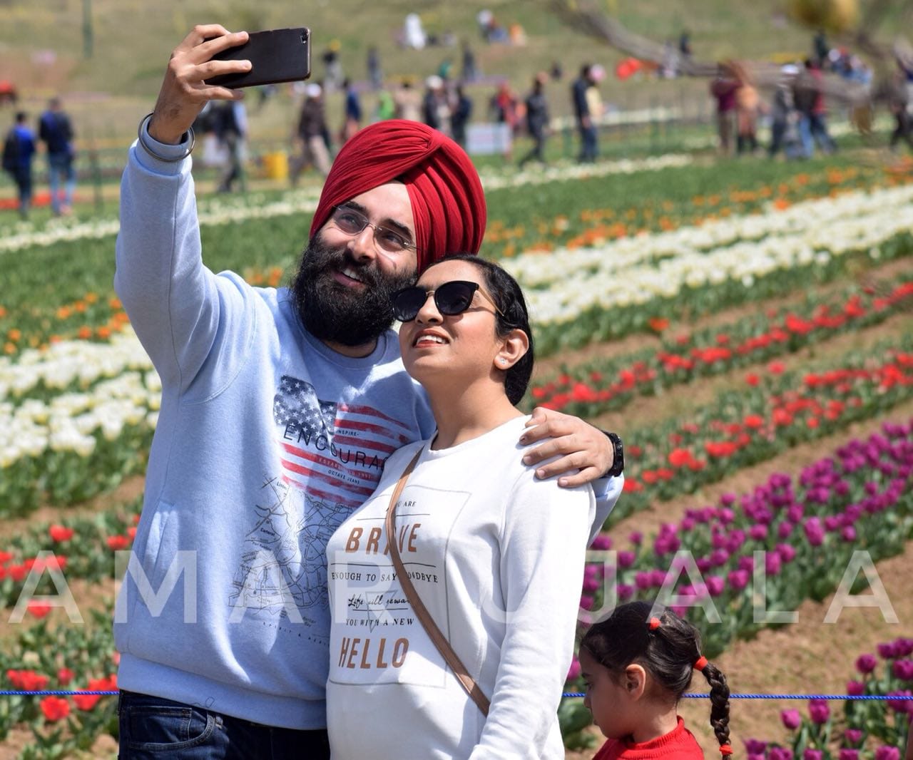 Asia's Largest Tulip was opened for visitors on Sunday kashmir