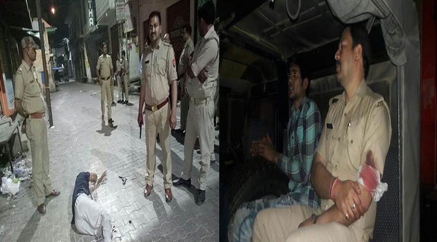 Two bounty gangster arrested in encounter one policeman injured in muzaffarnagar, uttar pradesh 