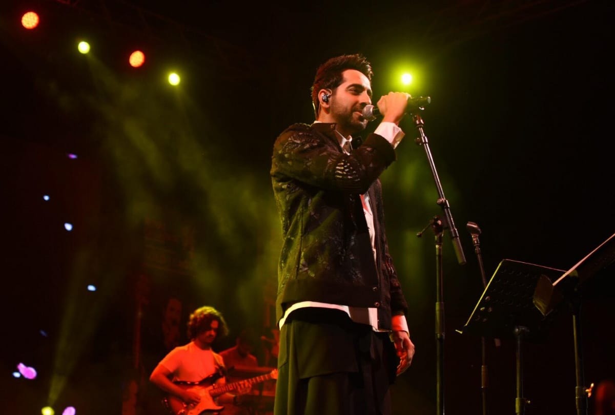 actor and singer ayushmaan khurana in lucknow