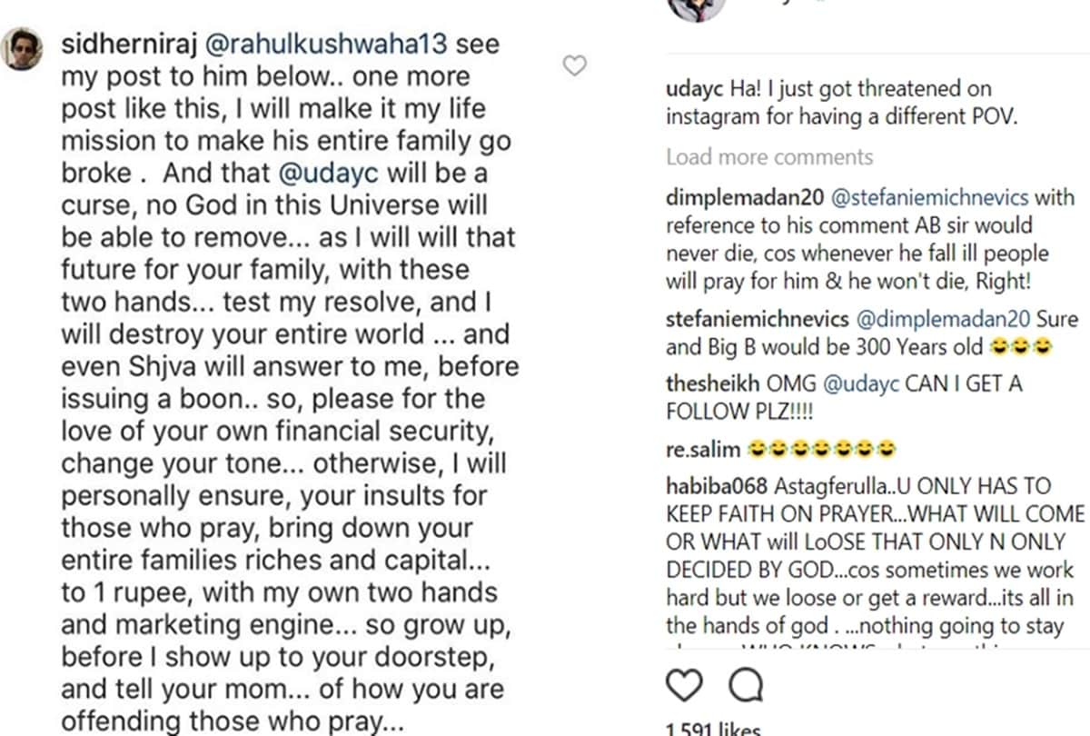 Uday Chopra gets threats of destroying his family on social media