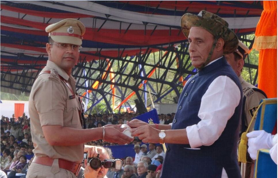Naresh Kumar crpf Assistant commandant awarded with Gallantry medal