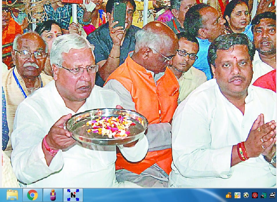 bhaisali medan me hua 1100 kanyao ka pujan