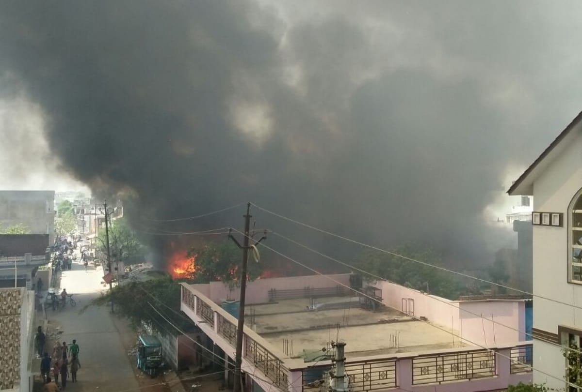 fire caught in indiranagar area