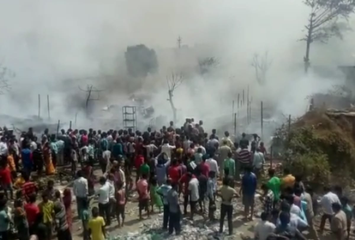 fire caught in indiranagar area