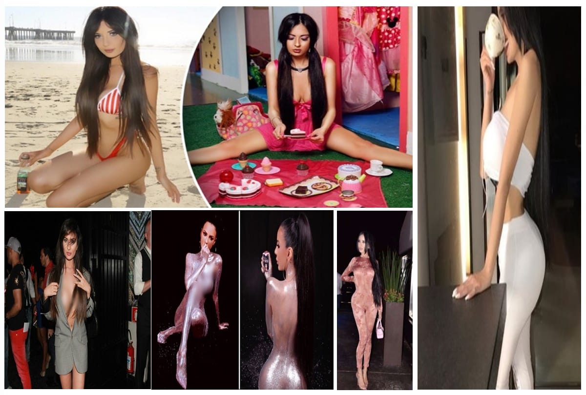 A Girl spends three crore rupees on surgeries to look like hollywood star kim kardashian