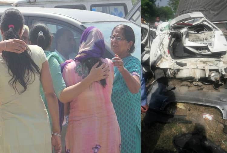 Four People of Family Died in Road Accident in Kaithal