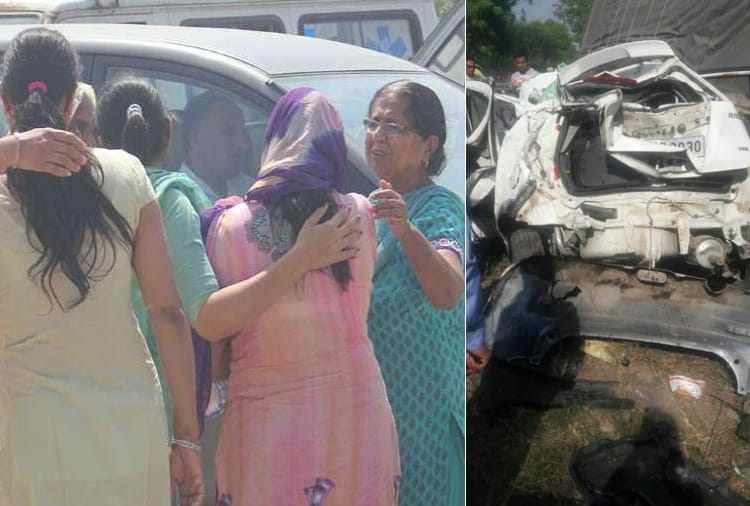 Four People of Family Died in Road Accident in Kaithal