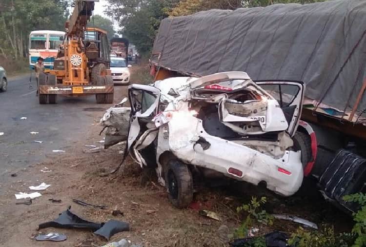 Four People of Family Died in Road Accident in Kaithal