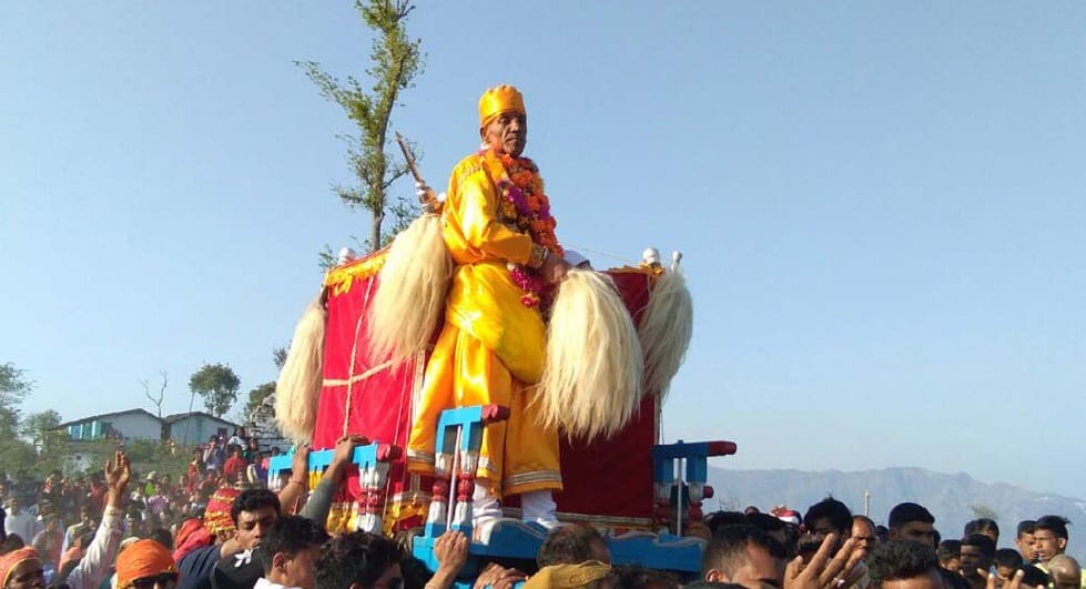 chaitola mela - thousands pilgrims visited chamu dev shobha yatra