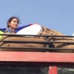 Varun dhawan and Anushka sharma In Delhi for Promote Sui Dhaga