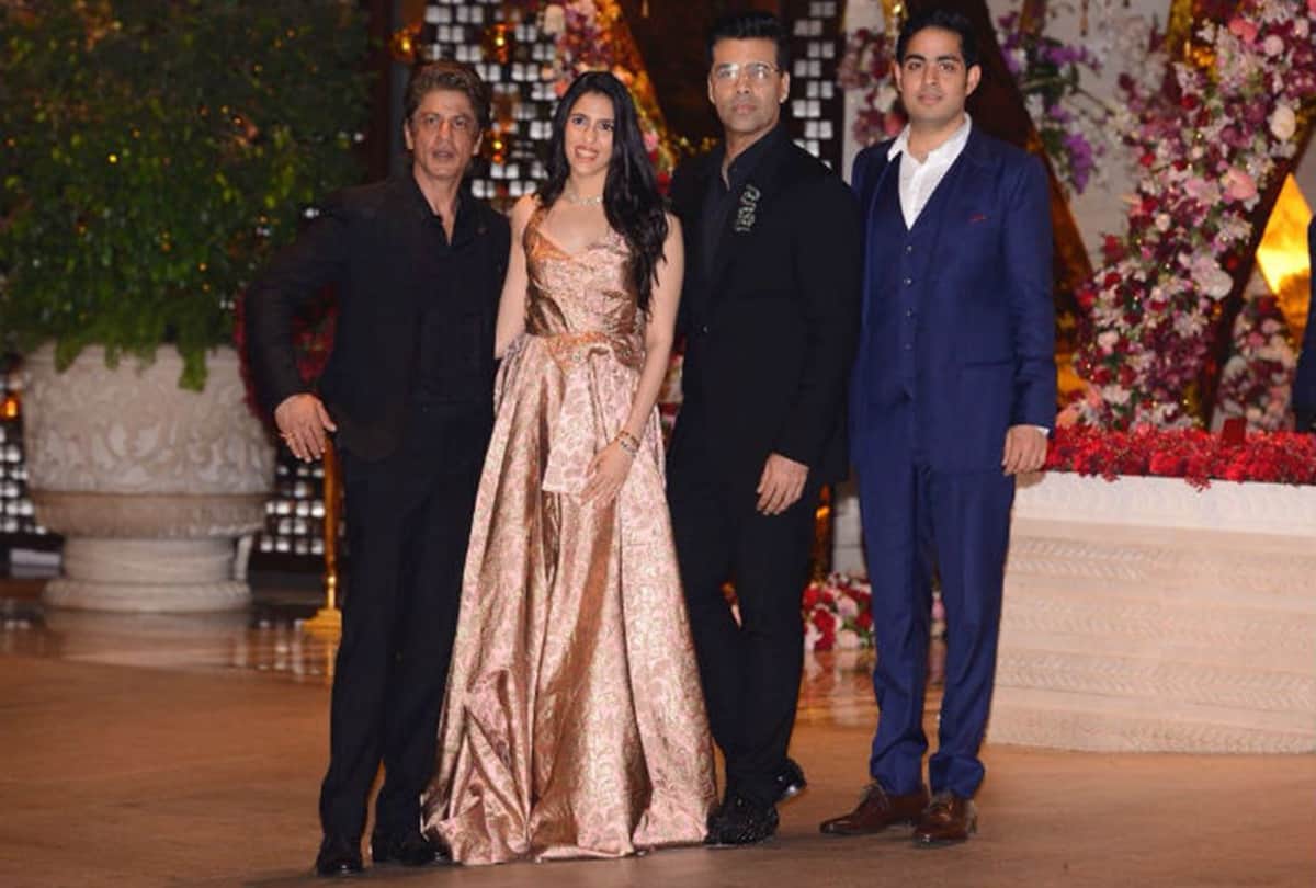 grand engagement party of akash ambani and shloka mehta shah rukh khan reached