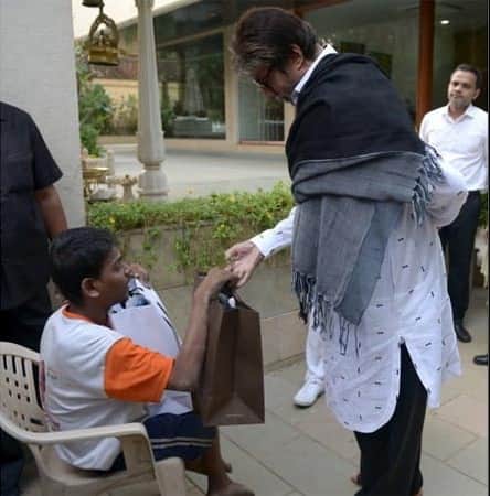 Amitabh Bachchan Helps A specially abled child and wrote a heart warming blog for him