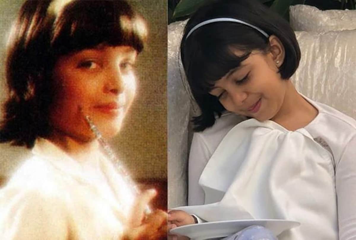 Like mother like daughter Aaradhya Bachchan look like a carbon copy of mom Aishwarya Rai Bachchan 