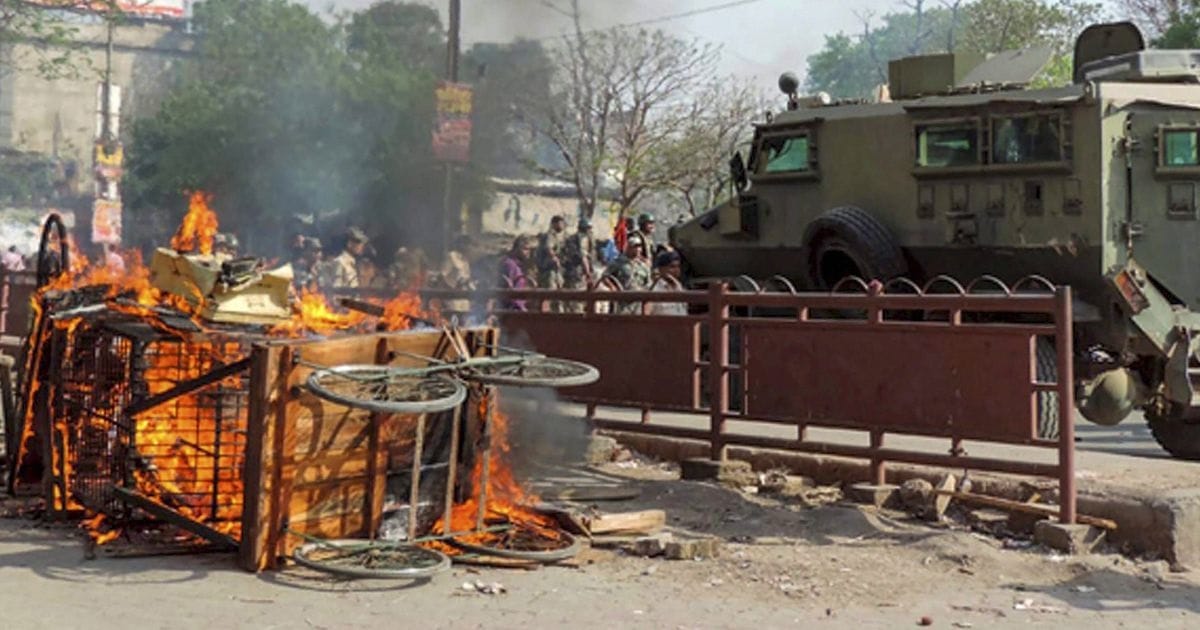  communal riots in bihar and west bangal, 50 shops torched in aurangabad