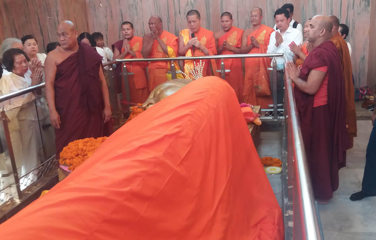 Cambodian party from Lumbini to Kushinagar