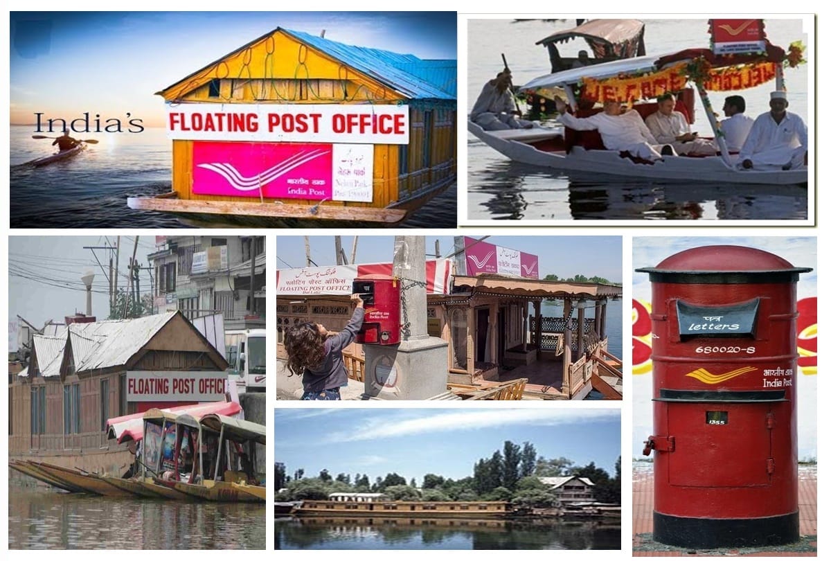 worlds only floating post office in jammu kashmir 