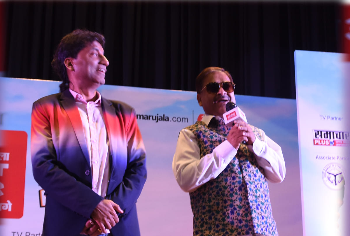 Raju Shrivastav in Amar Ujala samvad program kaanpur