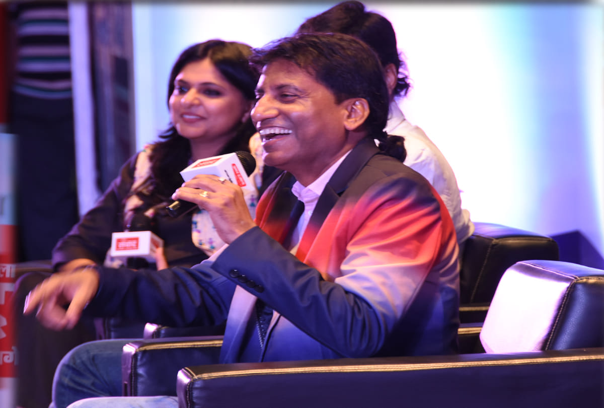 Raju Shrivastav in Amar Ujala samvad program kaanpur