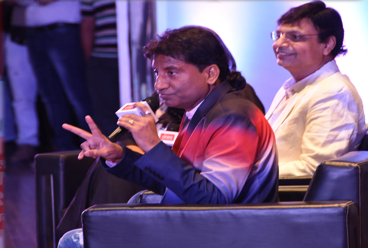 Raju Shrivastav in Amar Ujala samvad program kaanpur