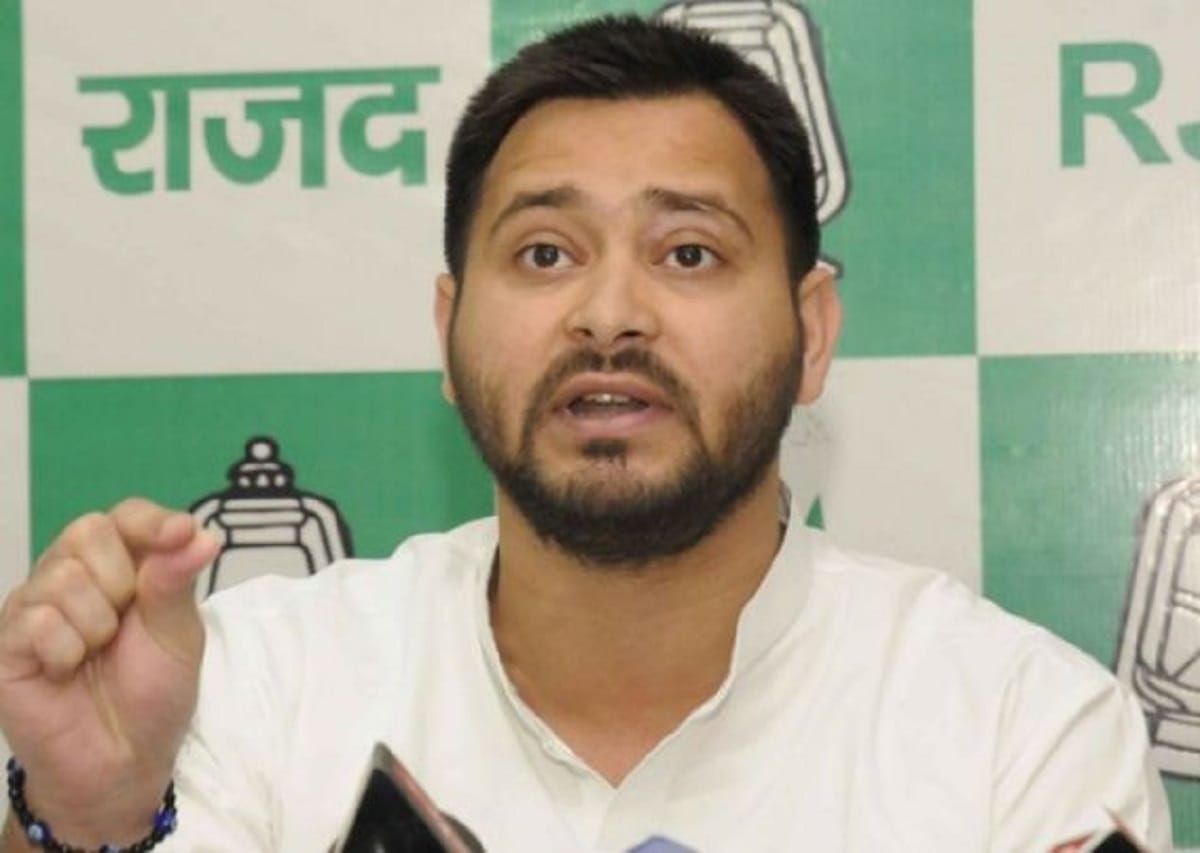 tejashwi yadav attacks on nitish kumar, seeks permission for arijit sashwat