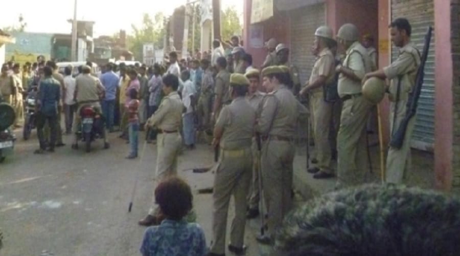 Saharanpur: Struggling in Shabbirpur over tampering, police force deployed