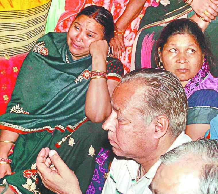 Family members furiously in shamli
