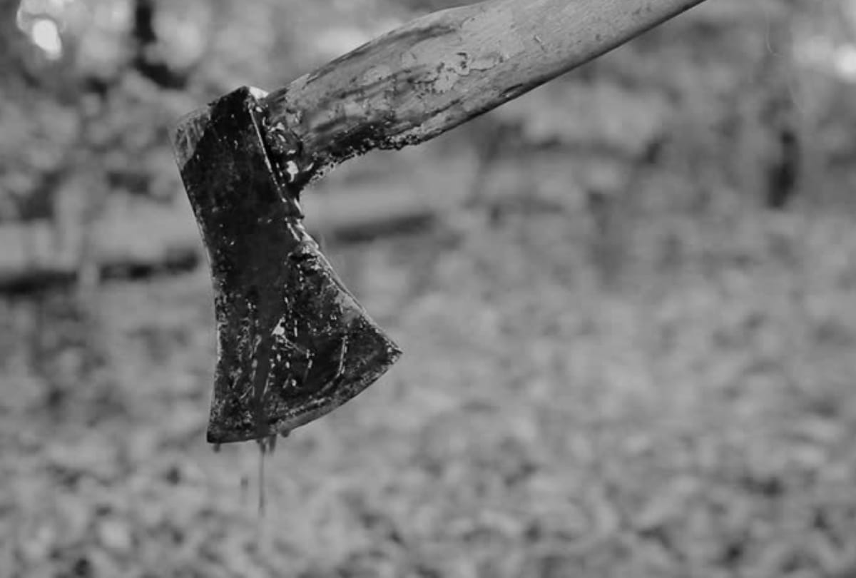 drunken husband killed wife by axe in agra