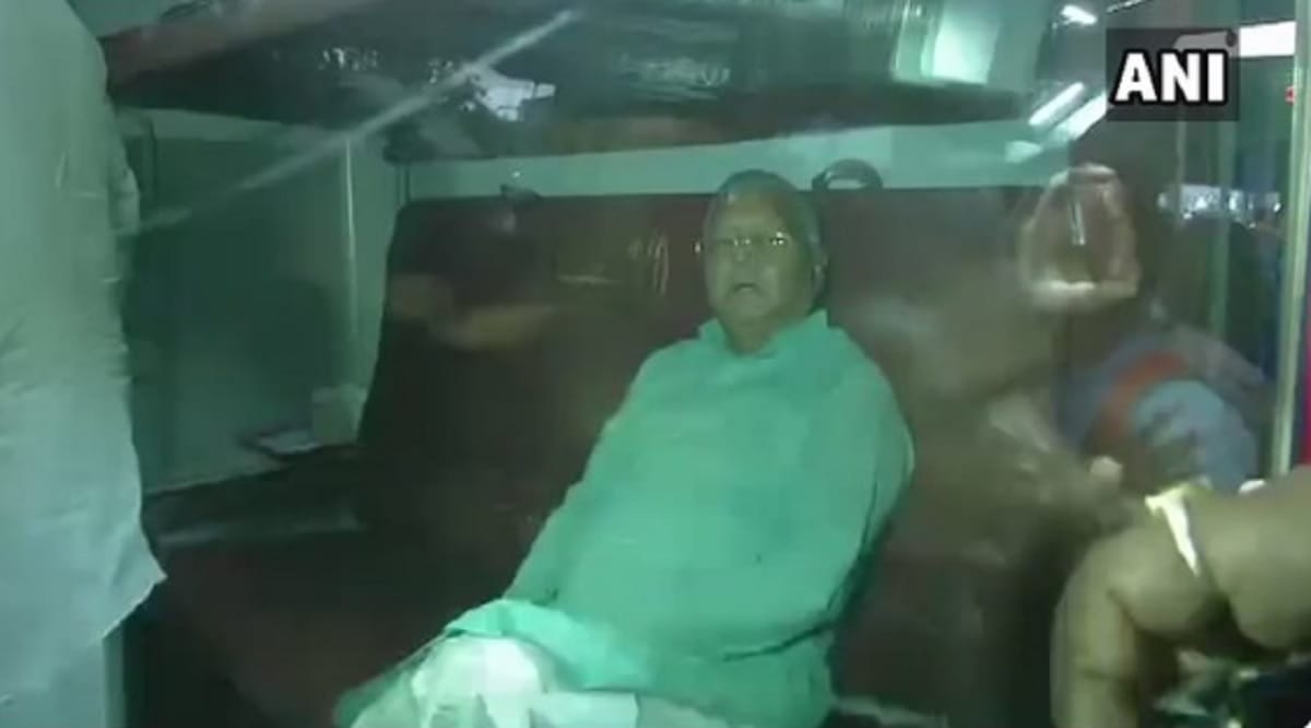 Rjd supremo lalu prasad yadav in delhi for medical treatment at AIIMS