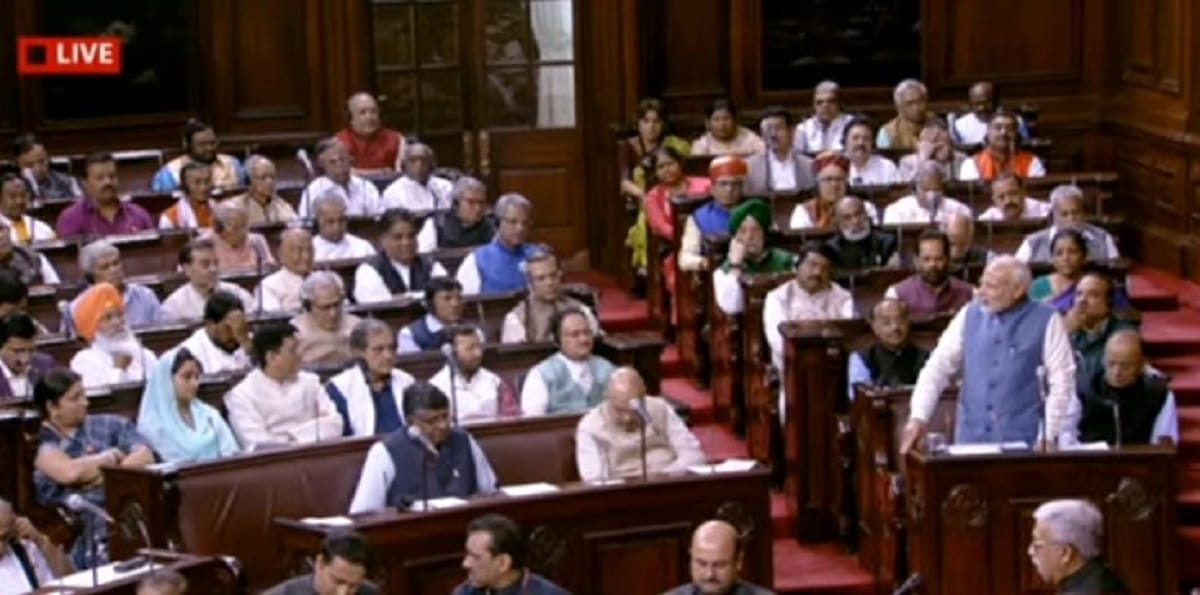 PM Narendra Modi in Rajya Sabha to retiring members 