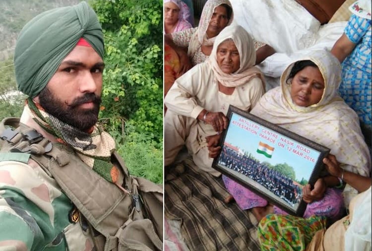 Indian Army Soldier Kuldeep Singh Died in Accident, Funeral in Village