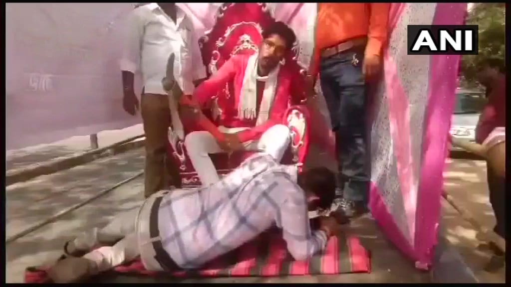 In the salvo of Ram Navmi, Tableau taken out in Jodhpur to honour of murderer shambu lal