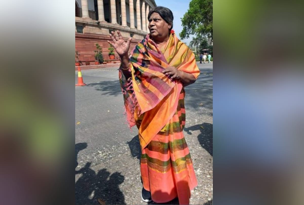 Naramalli Sivaprasad dresses up as 'Narad Muni' to protest for special status for Andhra Pradesh