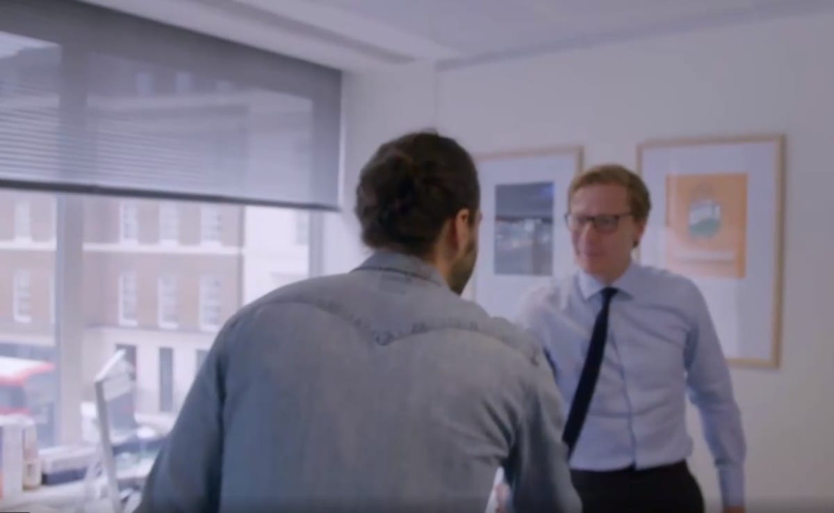 Congress poster spotted at Cambridge Analytica CEO Alexander Nix office 